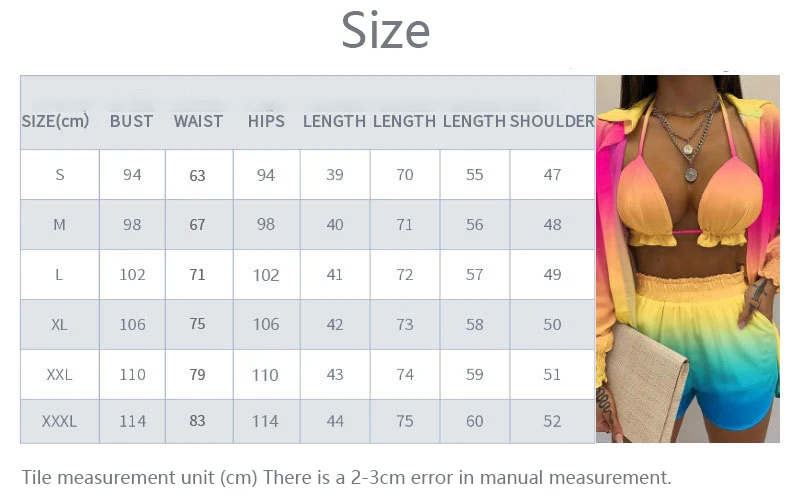 Neue 2025 Badeanzug Shorts Cover Up Sommer Drei Stück Bademode Sexy BeachWear Hohe Taille Bikini Set Druck frauen Badeanzug – Detail 1