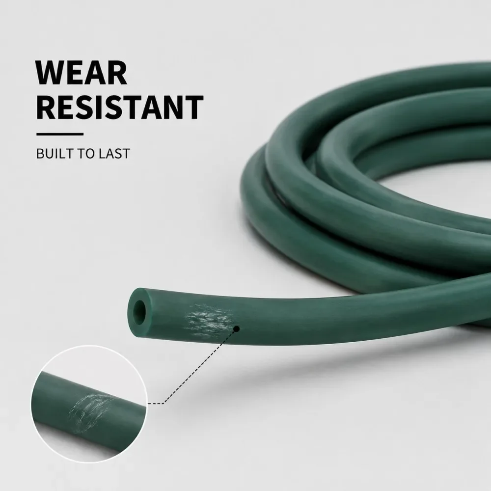 High Elastic Dark Green Natural Latex Tube ID 1.6-4mm Stretch Tensile Rubber Hose For DIY Slingshot Fitness Training Rubber Hose
