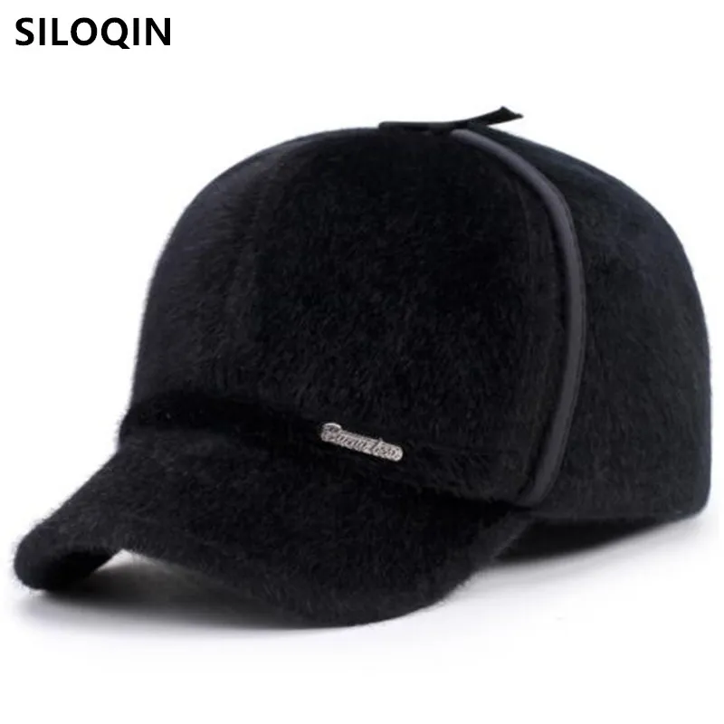 Winter New Warm Velvet Thickening Baseball Caps For Men Cold Proof Earmuff Hat Male Bone Trucker Hats Snapback Cap Free Shipping