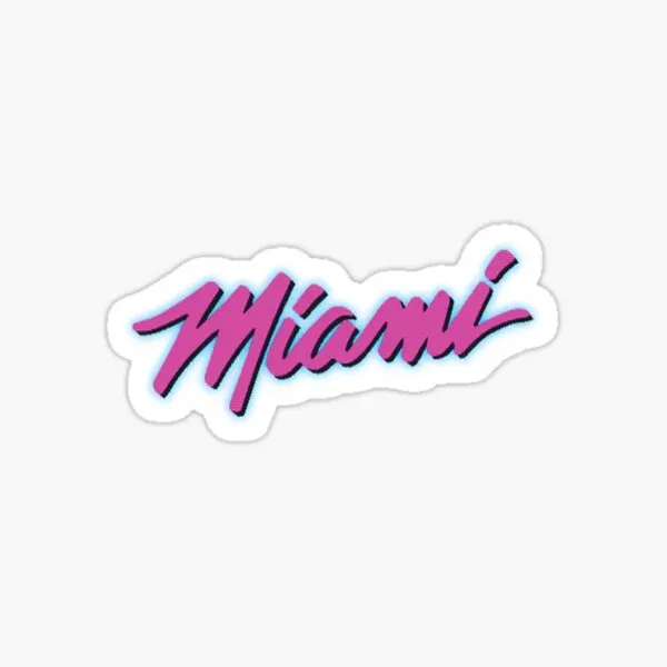 Miami Sticker  5PCS Stickers for Living Room Kid Print Stickers Bumper Decor  Wall Cute Room Cartoon Luggage Water Bottles