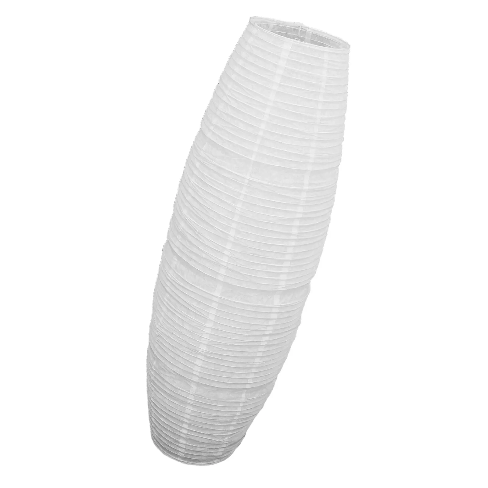 36.6 Foldable Japanese Paper Floor Lamp Shade Replacement Tall Column Drum Lampshade for Living Room Bedroom Office Soft