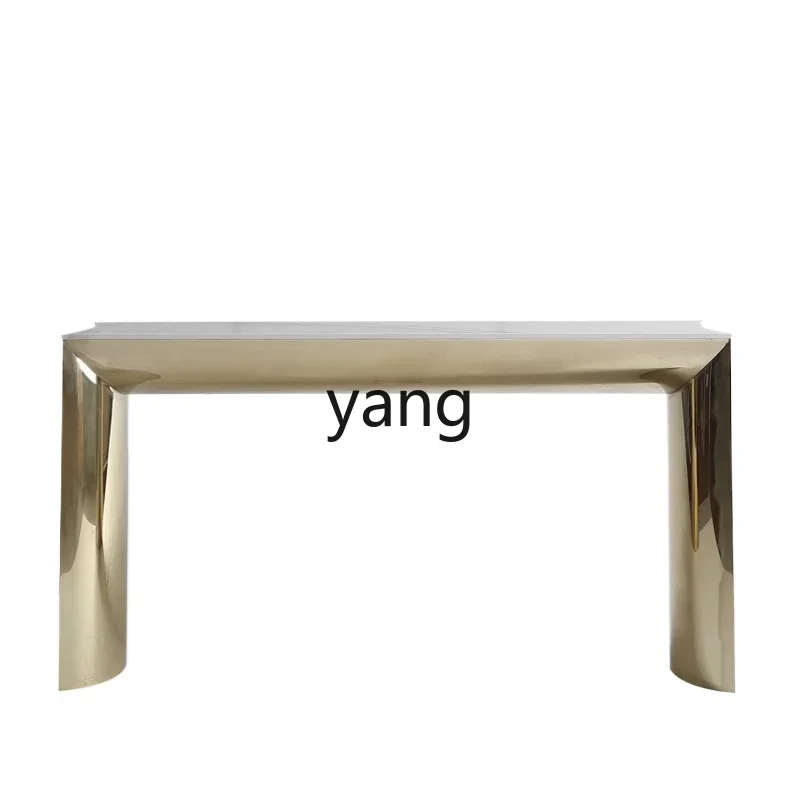 L'm'm light luxury rock slab, entrance cabinet, strip case, end view table, stainless steel entrance entrance table