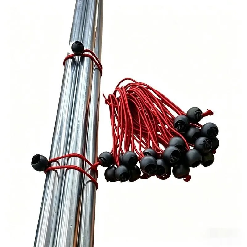 45 pcs 15cm Bungee Ball Ties, High Elastic Resilience and Strong Stretch Tension, ideal for Gazebo Awning Straps