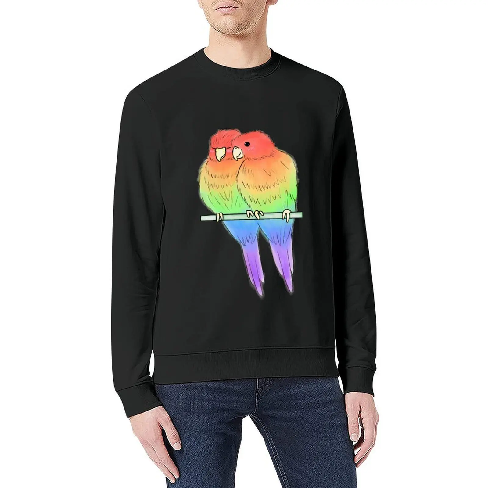 بلوفر على شكل طائر المثليين على الطراز الياباني ملابس أنيمي ملابس رجالية ملابس على الطراز الكوري بلوزات جديدة