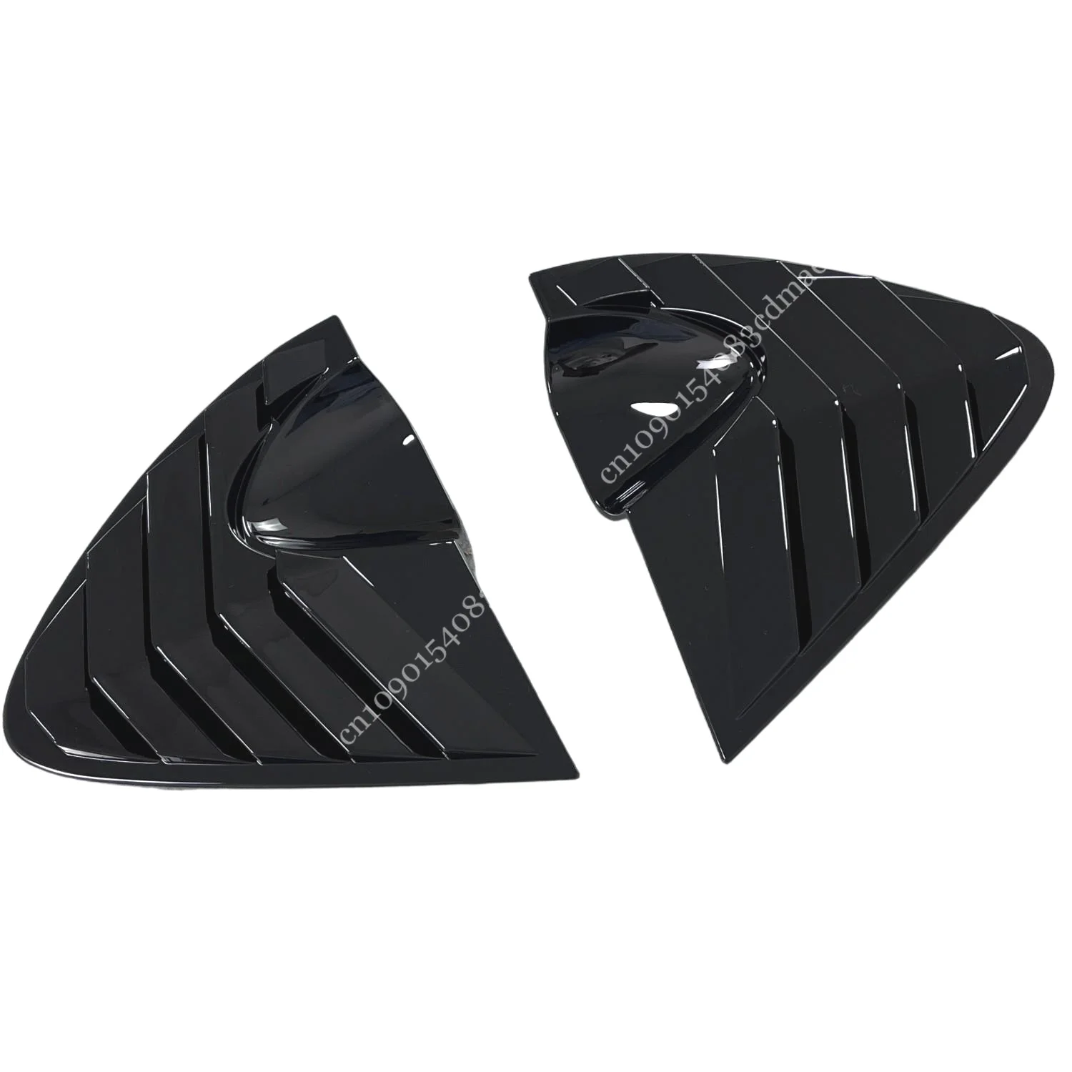 Glänzend Schwarze Hintere Seitendreieck-Fensterabdeckung für SEAT Leon MK2 1P TDI TSI TFSI LPG FR Cupra R 2005-2012 Auto-Styling 2 Stück – Detail 6