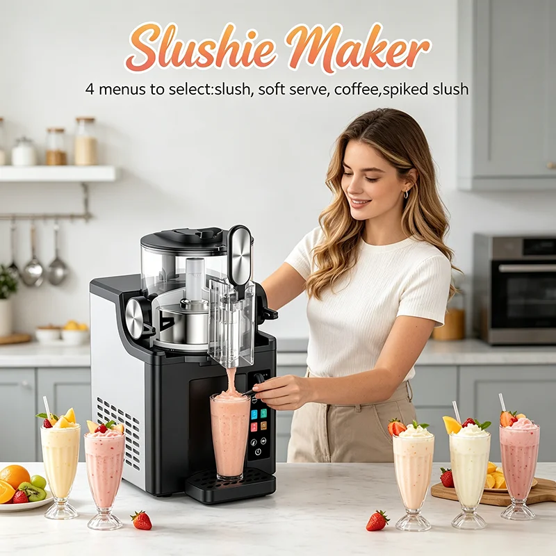Luxury Frozen Drink Machine Single Tank Slush Machine with Sleek Design for Home Bar Hotel and Commercial Events