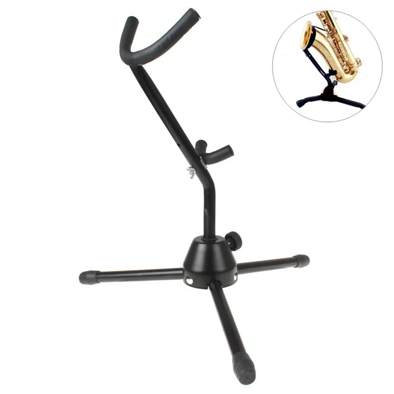 B53CC Practical Folding Saxophone Tripod Floor Stand Holder Alto Sax Rack Accessories