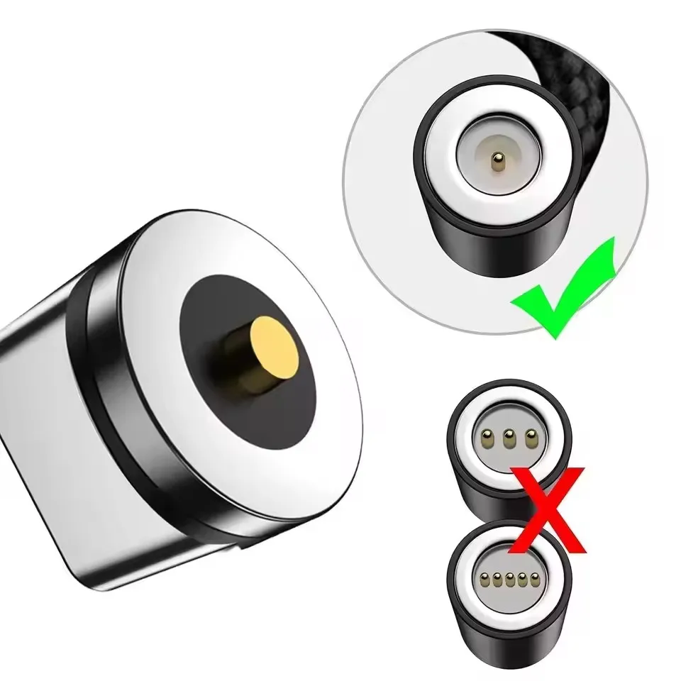 10/1PCS Magnetic Micro USB/Type C Connector Tips Head Compatible for Most Android/Type C Phone Cable Adapter Pad Tablet Devices