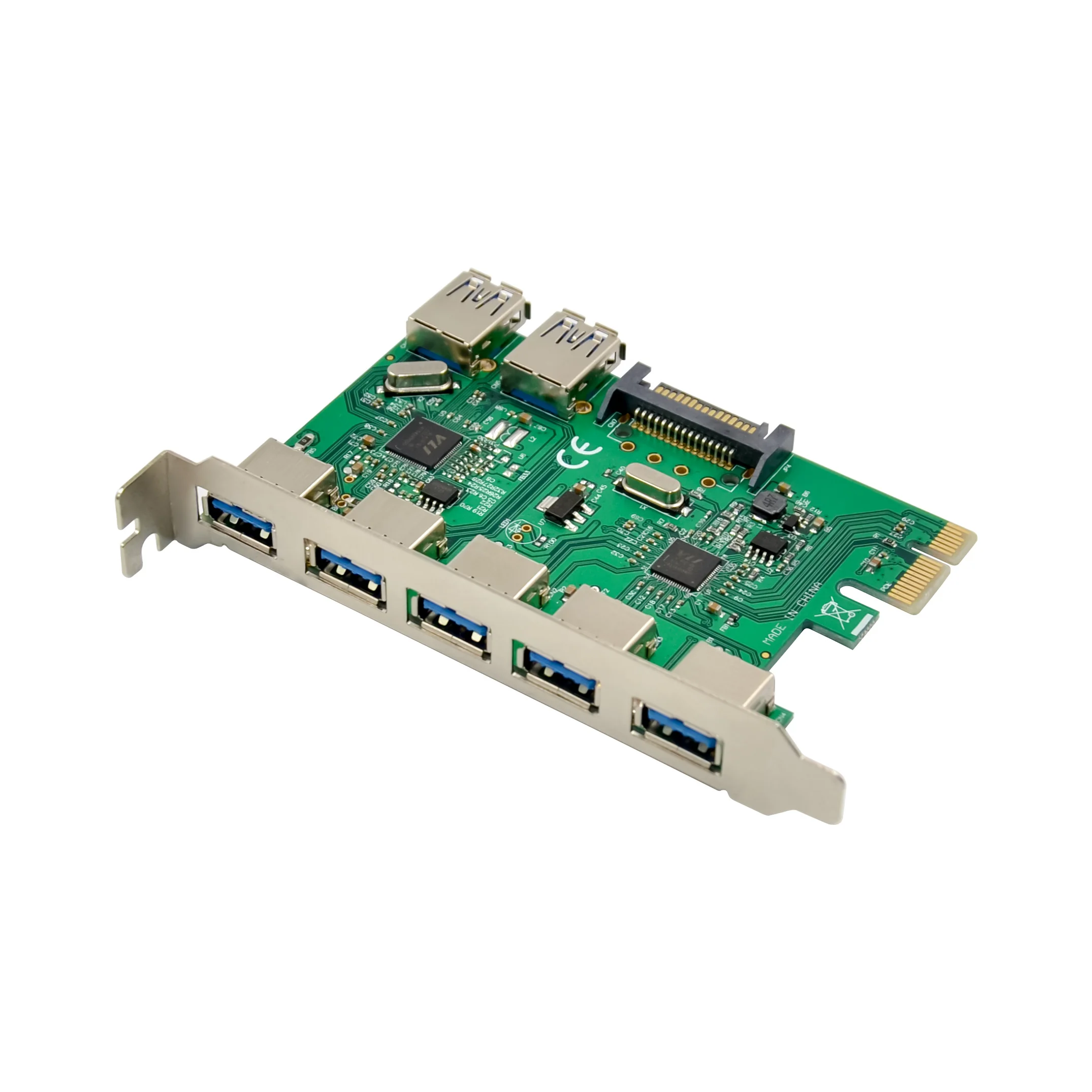 SUNWEIT ST610 PCIe X1 VL805 (5+2)xUSB3.0 5Gbps Extended Card