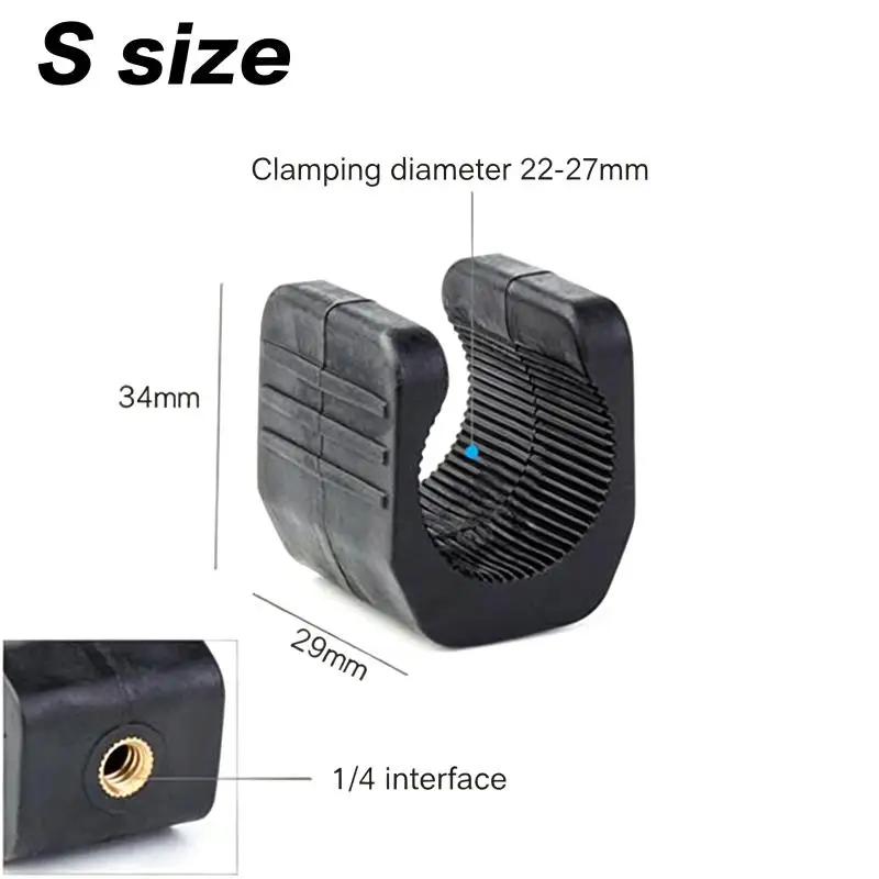 1/3Pcs Flashlight Mount Holder U Shape Clip Scratch-resistant Bracket Fit 26650 Lights for Night Fishing Cycling