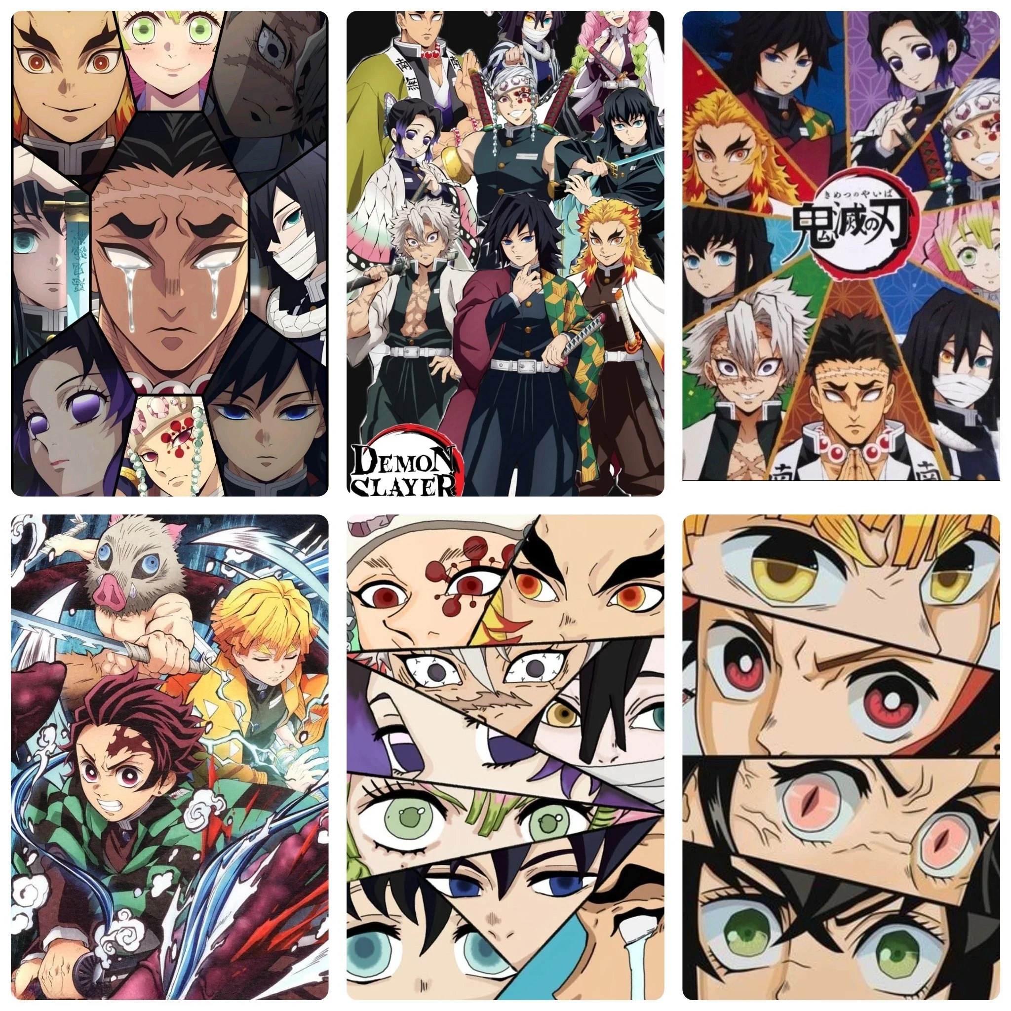 DIY Anime Demon Slayer Group Compilation Character Diamond Painting Mosaic Handmade Art Exquisite Home Decoration