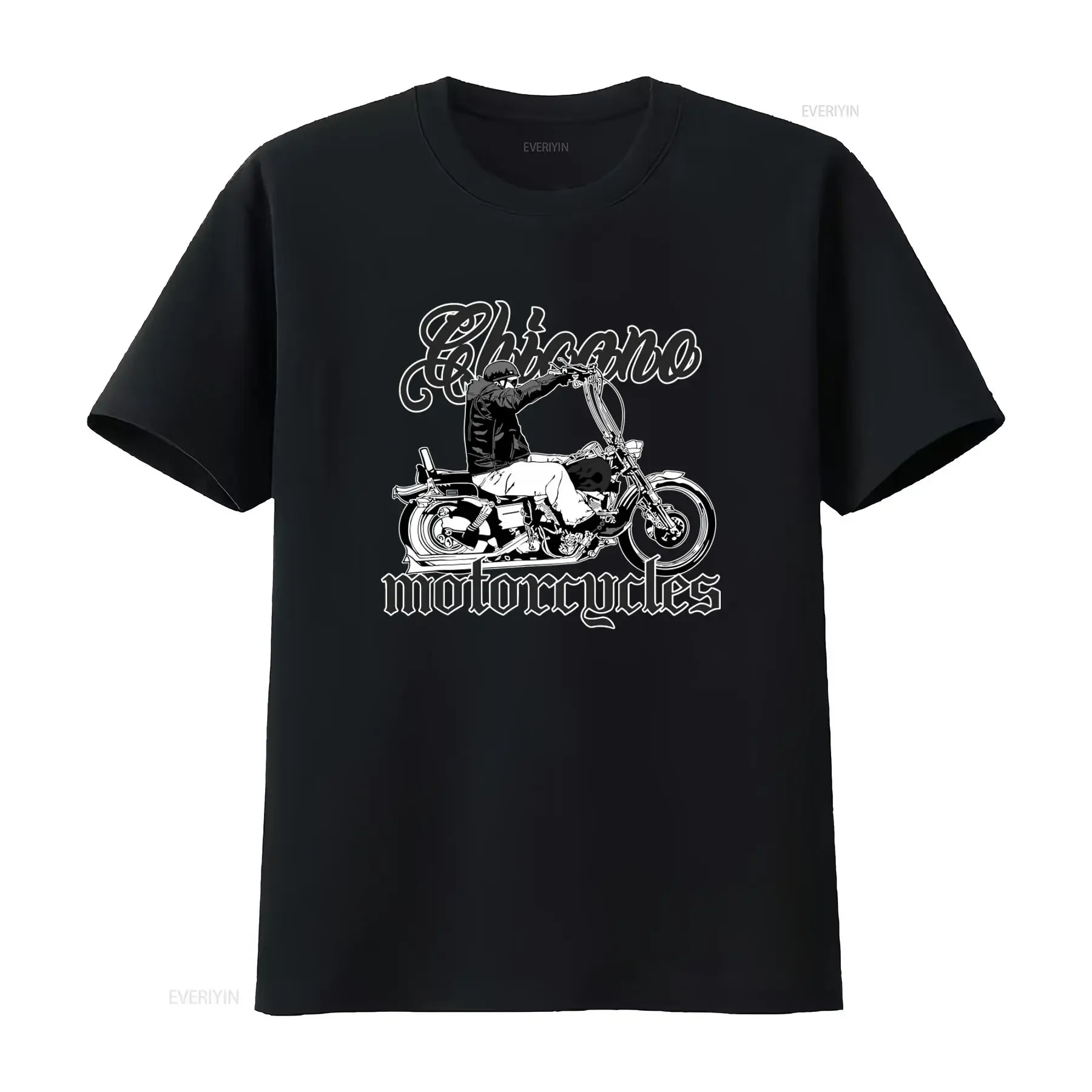 Nueva Camiseta de Motociclista Chicano para Hombre, Estilo Low Rider, Perfecta para Entusiastas de las Motos, Camiseta Vintage Lavada para Uso Diario