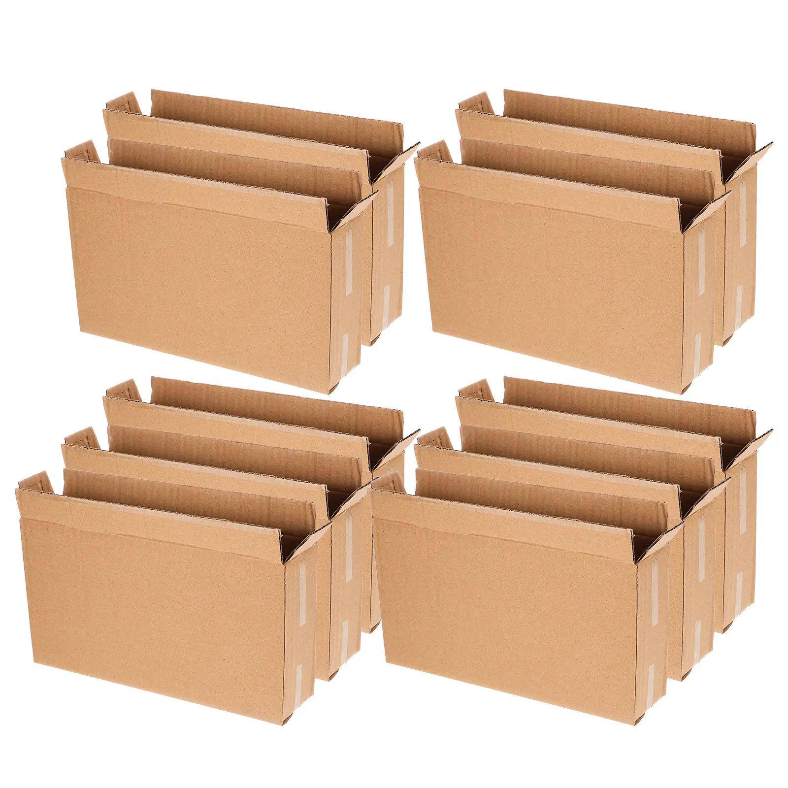 10Pcs Flat Shipping Box For Boxes For Storage Resell Small Corrugated Cardboard Packaging Thickened Business
