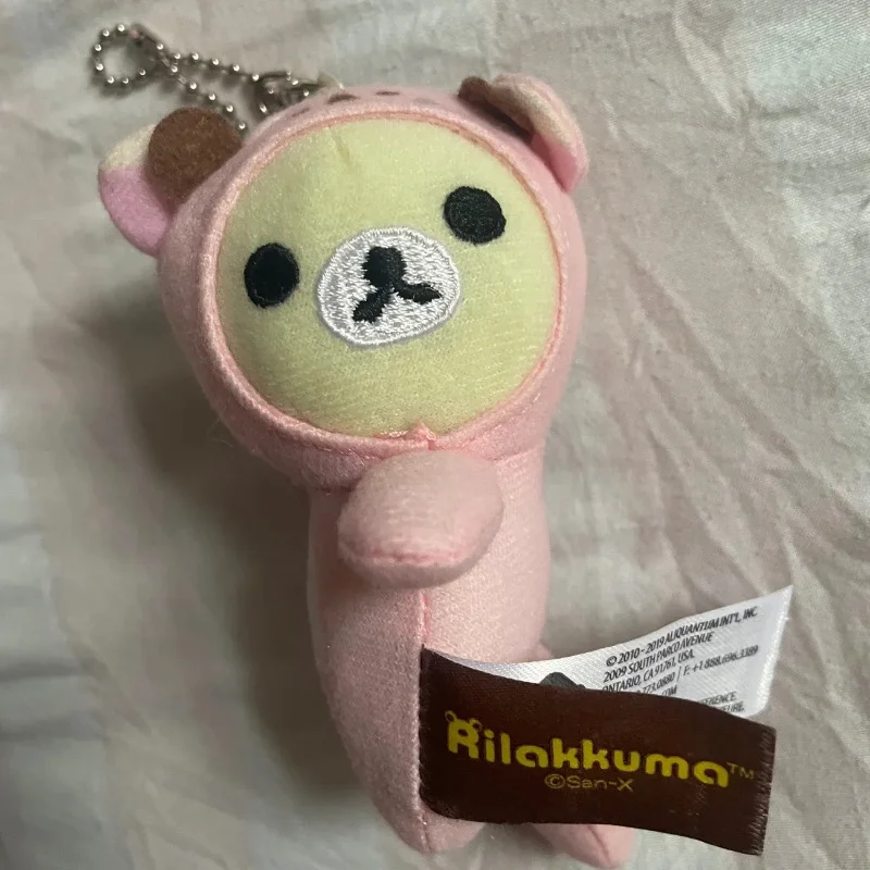 Wil je baan niet in de oude Rilakkuma tas pluche hanger Japanse diy sleutelhanger tas ornament hanger paar cadeau verliezen