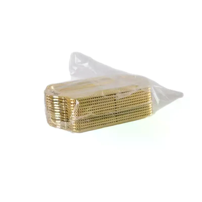 5Pcs Vintage Rectangular Cake Plate Plastic Cupcake Dessert Displays Tray Pastries Cookies Cake Board Bottom Base Baking Mat