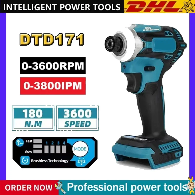 

Для аккумуляторных инструментов Makita 18V: бесщеточный ударный шуруповерт DTD171, перезаряжаемая дрель-шуруповерт.