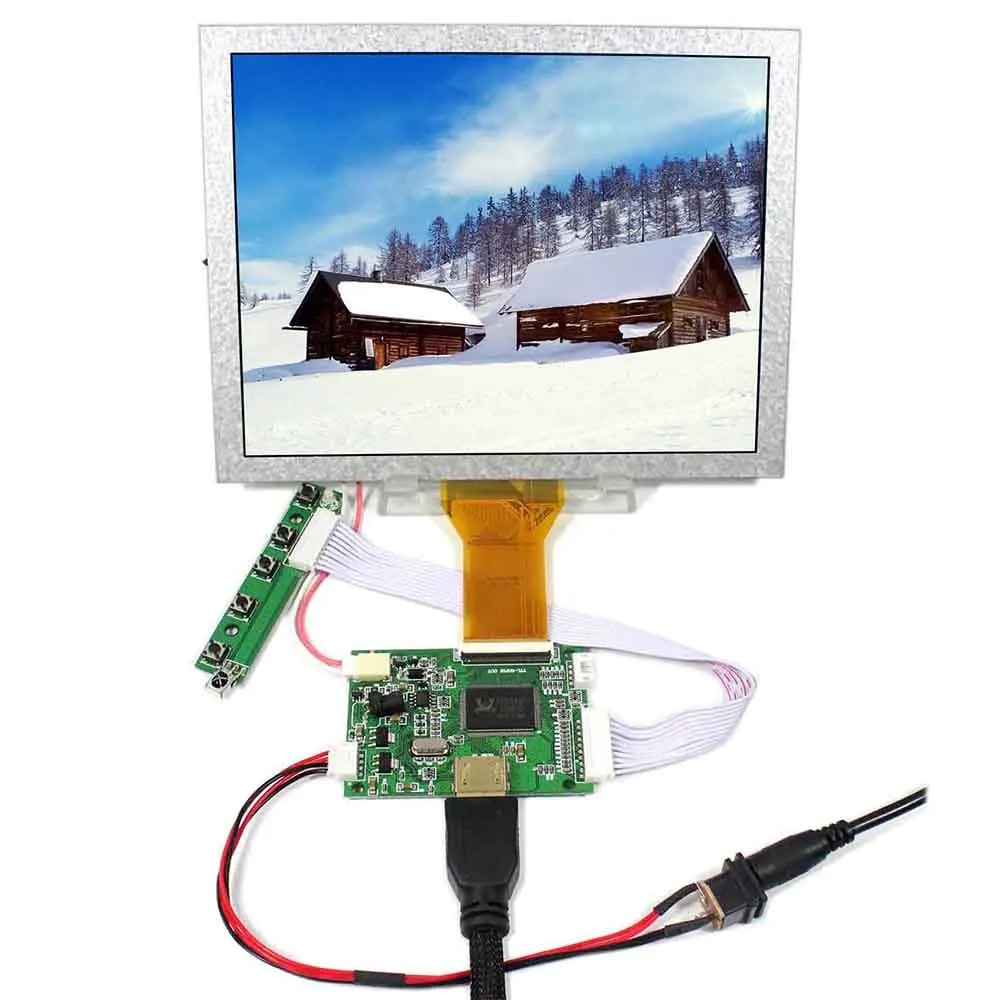 

HD-MI LCD Board 8" TTL EJ080NA-05A 800X600 LCD Screen For Car, Industrial Device,Security /Hand-held Equipment work with RasPi