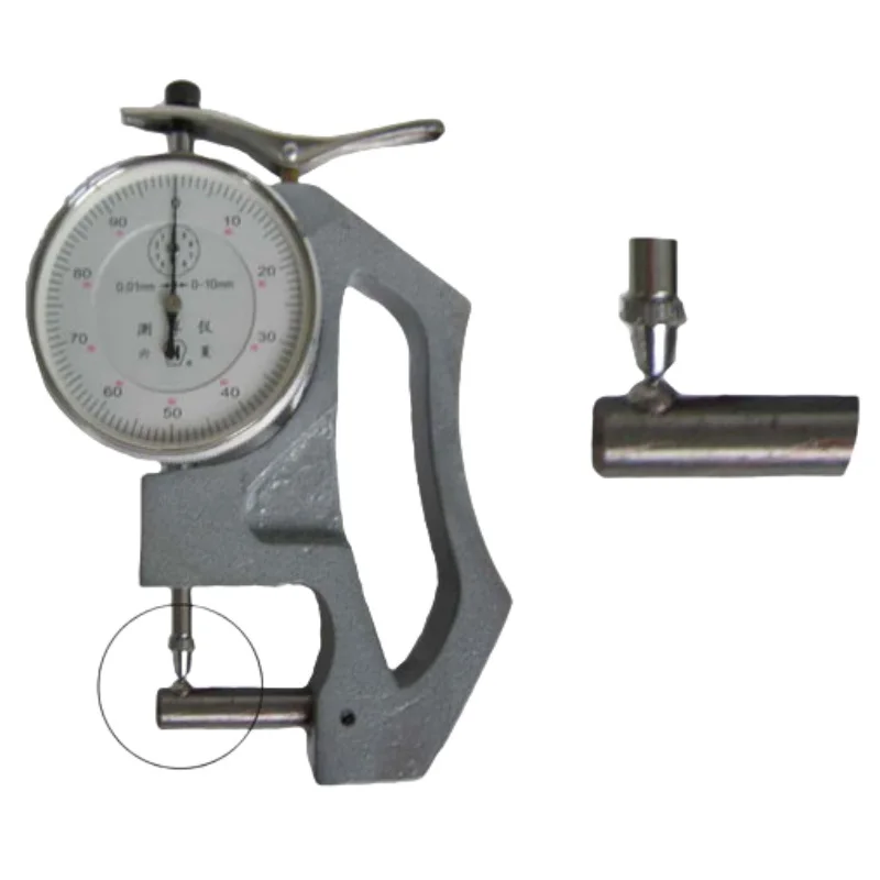 

Pipe wall thickness gauge 10mm transverse rod, upper probe 6mm plane probe 8mm transverse probe