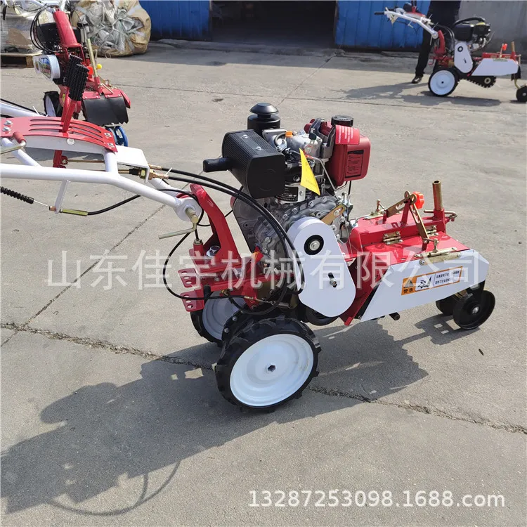 

Agricultural small four-wheel drive diesel micro tiller multifunctional self-propelled weeding rotary tiller and scarifier