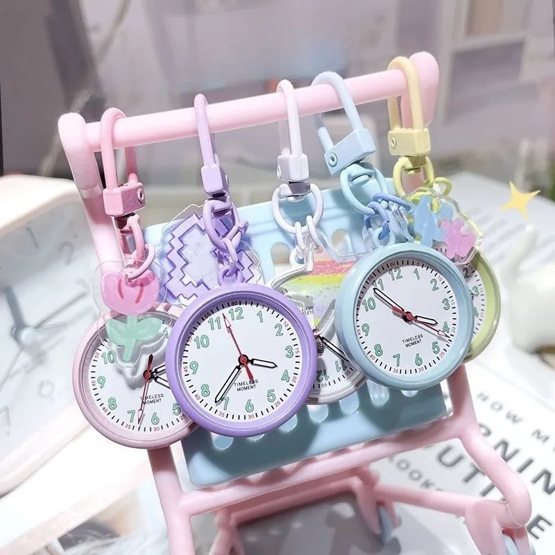 Children's Pocket Watch, Backpack Decoration Pendant, Watch, Portable Keychain, Hanging Watch