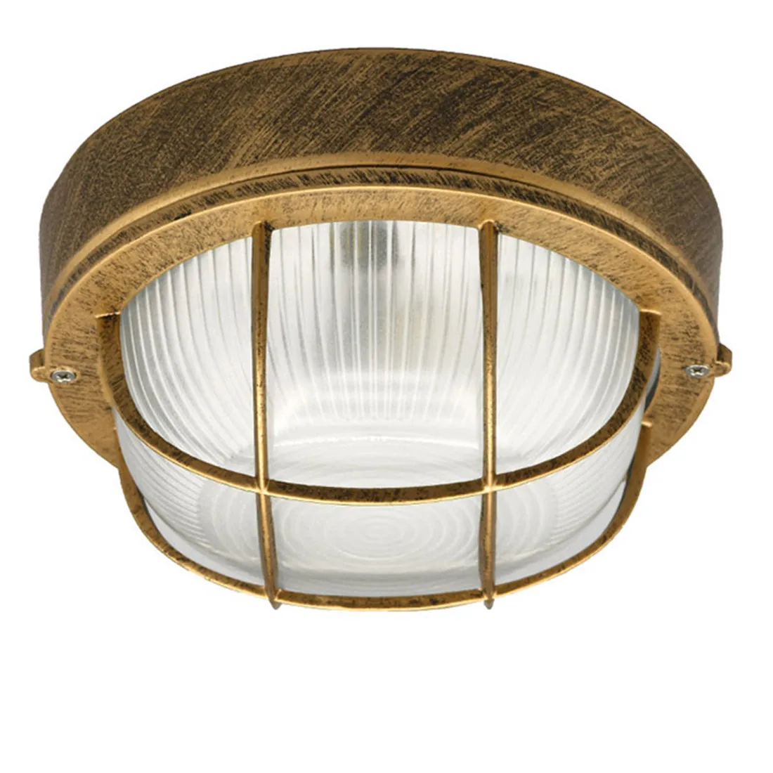 

Vintage Waterproof E27 Flush Mount Ceiling Light Fixtures for Bathroom, Rustic Glass Shade Ceiling Lamp for Corridor Kitchen