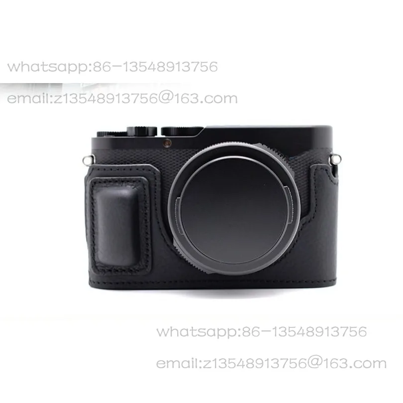 D-LUX8 half-pack leather protective case, suitable for D-LUX8 camera, handheld non-slip comfortable protective leather case