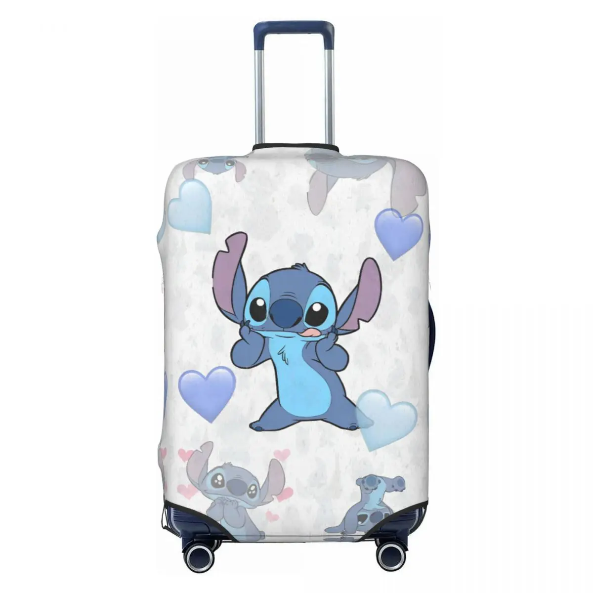 MINISO Stitch Cartoon Suitcase Cover Cruise Trip Protector Holiday Practical Luggage Case