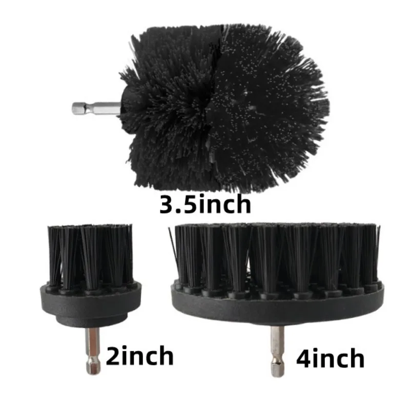 2/3.5/4'' Brush Attachment Set Power Scrubber Brush Car Polisher Bathroom Cleaning Kit with Extender Kitchen Cleaning Tools