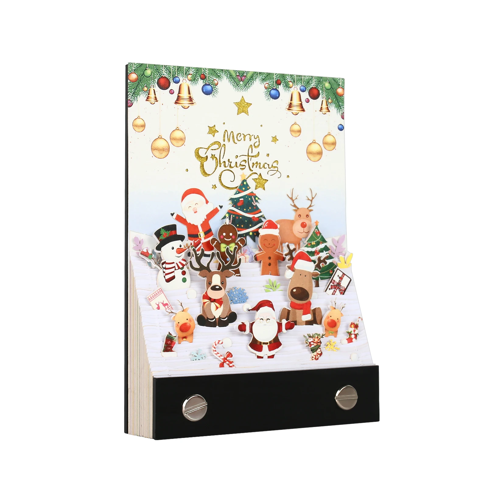 

Paper Carving Craft Decoration Office Desktop Sticky Notes Custom Christmas Gift 3D Memo Pad Popular Gift Items
