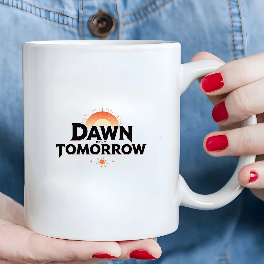 Tasse créative de 11 oz + Dawn of Tomorrow + tasse de boisson froide et chaude pour enfants - Cadeau de Noël pour la famille et le bureau