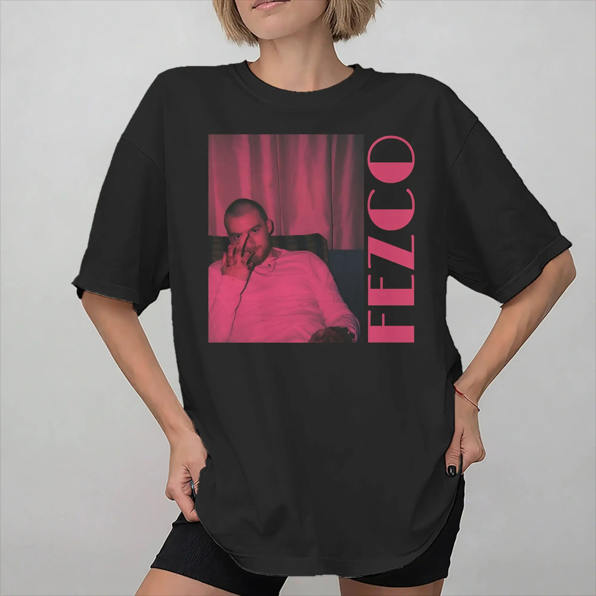 Printed Fezco Fez Angus Cloud T Shirt For Unisex  Pure Cotton T-shirts Short Sleeve Tops