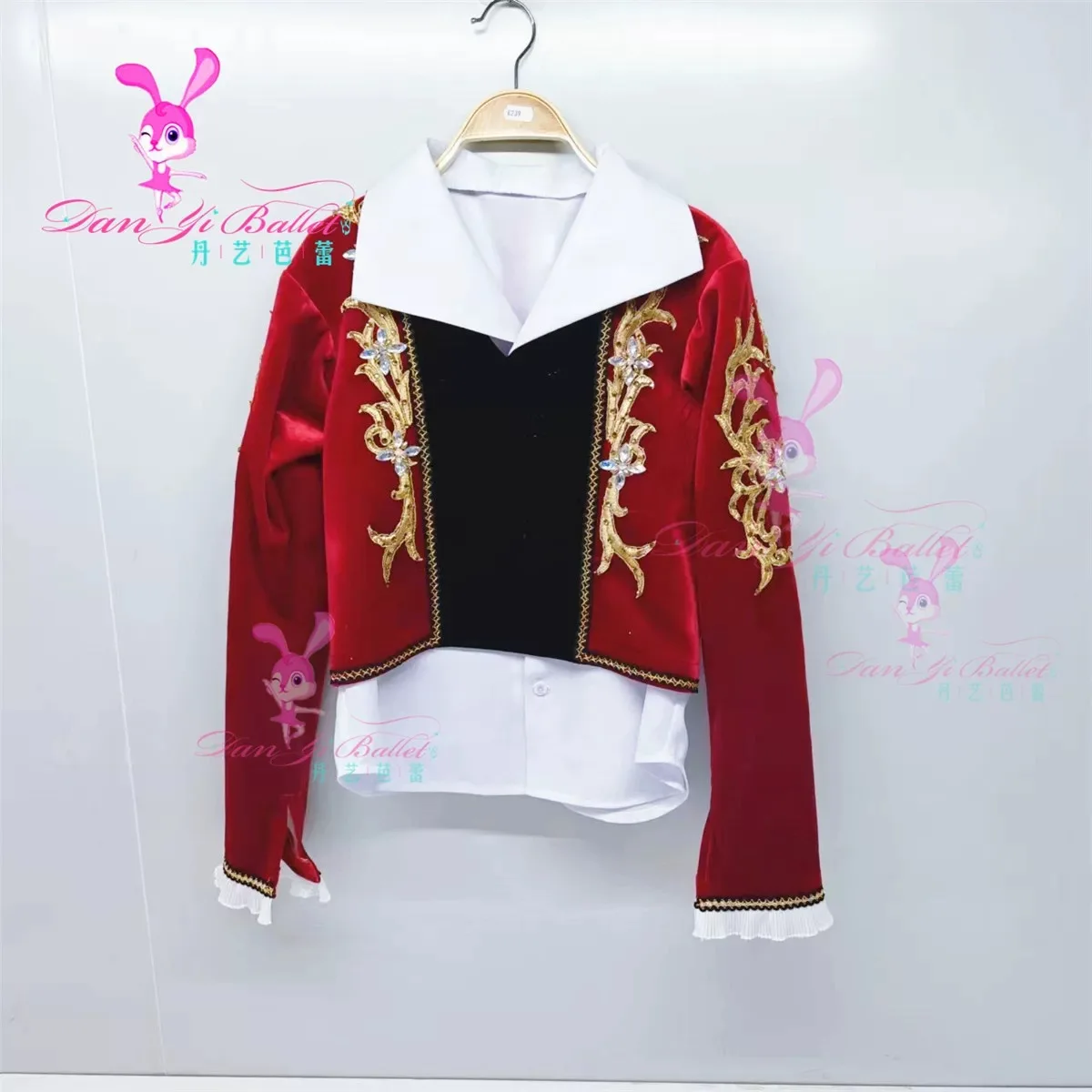 Danyi red prince suit ballet men's performance costume competition costume performance professional customization