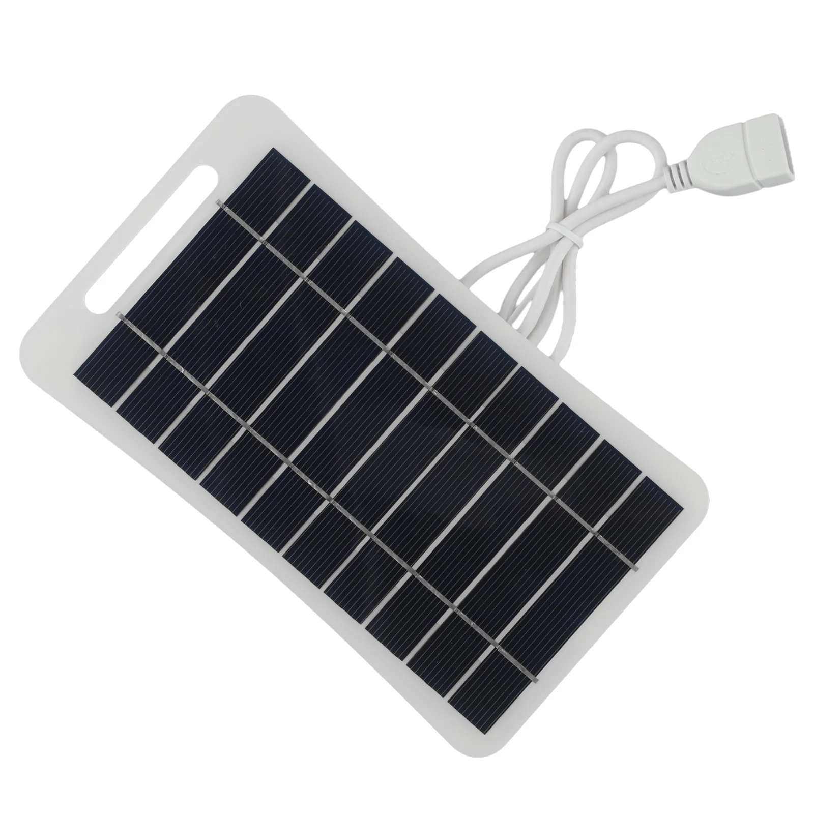 5W 5V Solar Panel With USB Waterproof Outdoor Hiking And Camping Portable Battery Mobile Phone Charging Bank Charging Panel
