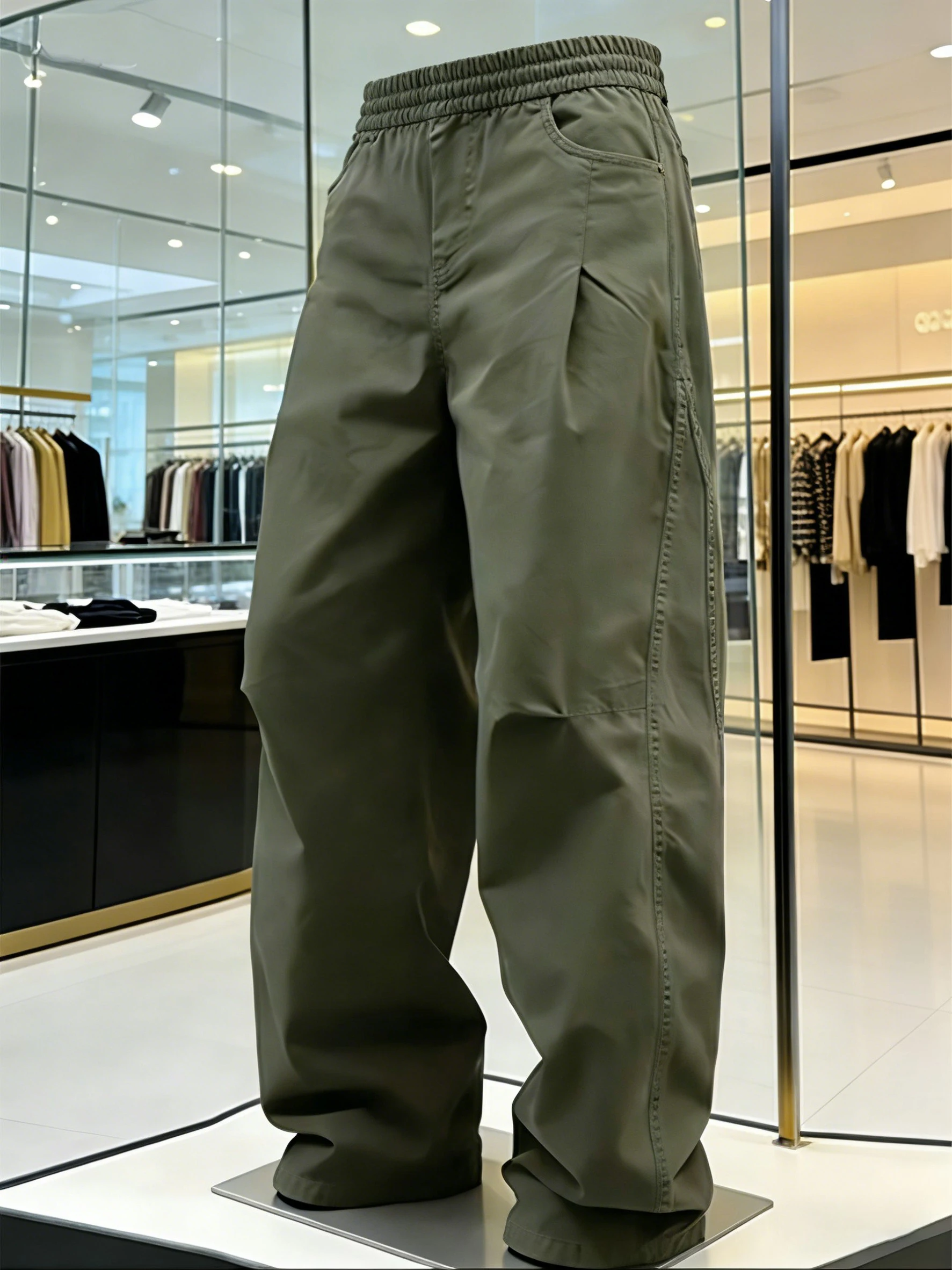 

Military een Folded Blade Work Pants Men's Sle Spring Autumn American Cool High Waist Wide Leg Trousers CleanFit Casual P...