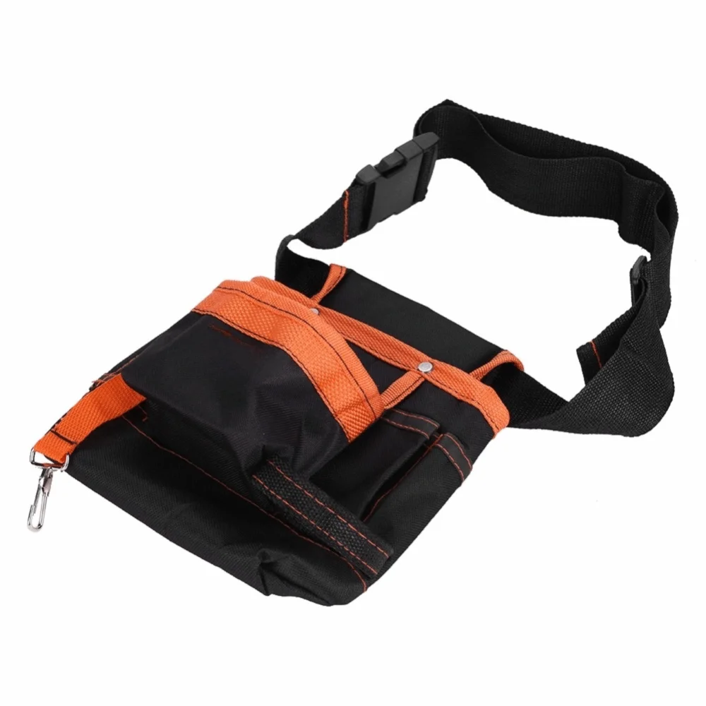 

600D Oxford Cloth Waist Bag Adjustable Belt Portable Waist Tool Bag Strong Buckle 8 Pockets Tool Belt Bag