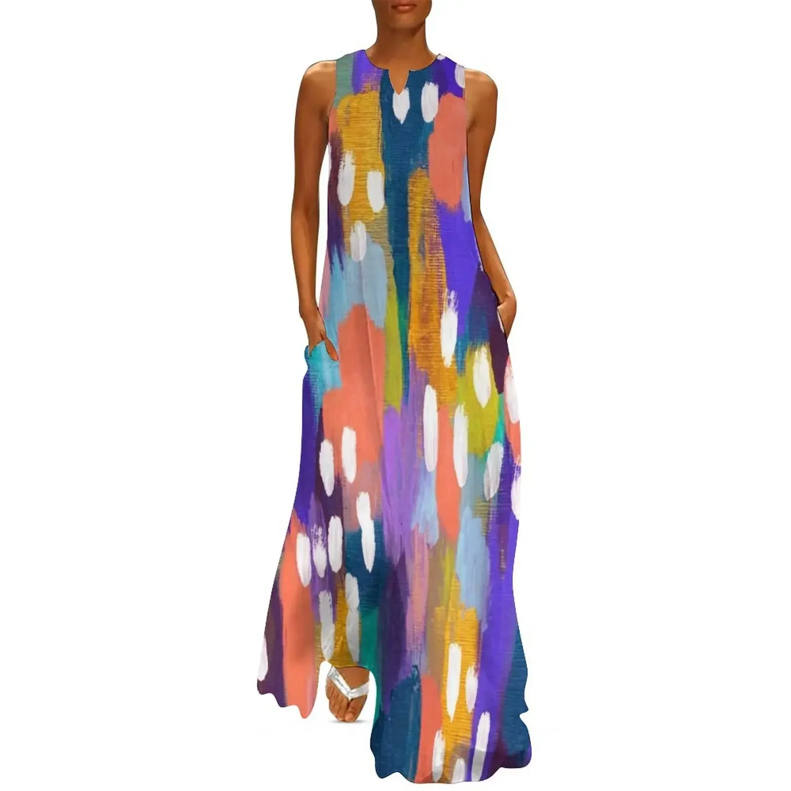 

Jules - Abstract Long Dress summer woman dress 2025 dress korean style Women's dresses for women 2025