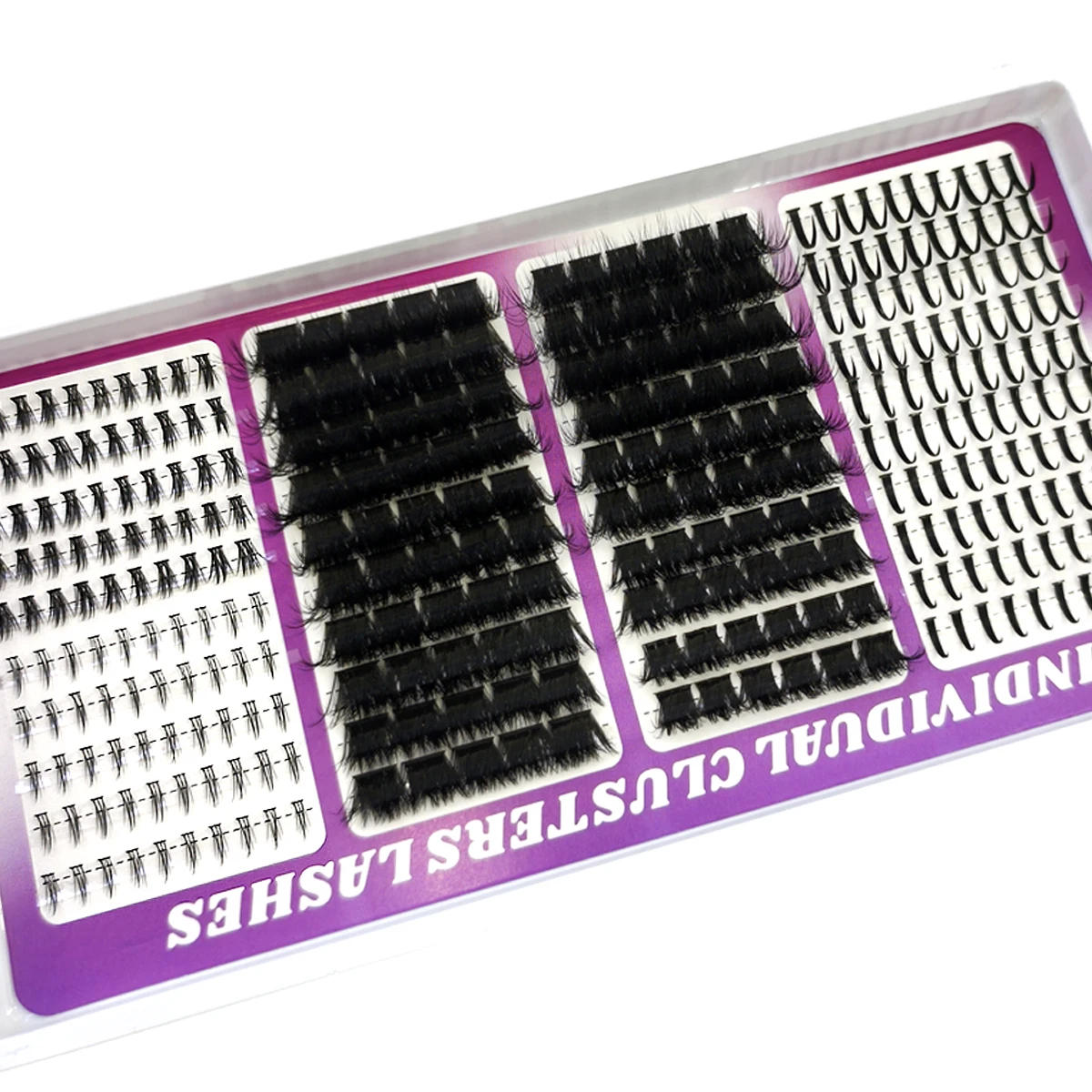 30 Reihen Wimpernbüschel DIY Spiky Cluster Lashes Gemischte Stile Flauschige Volumen-Wimpernbüschel Flauschige Einzelwimpernverlängerung – Detail 28