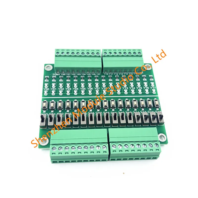 1 قطعة PLC لوحة محاكاة التصحيح 16 لوحة اختبار الإدخال/الإخراج زر تبديل التبديل وحدة التعلم