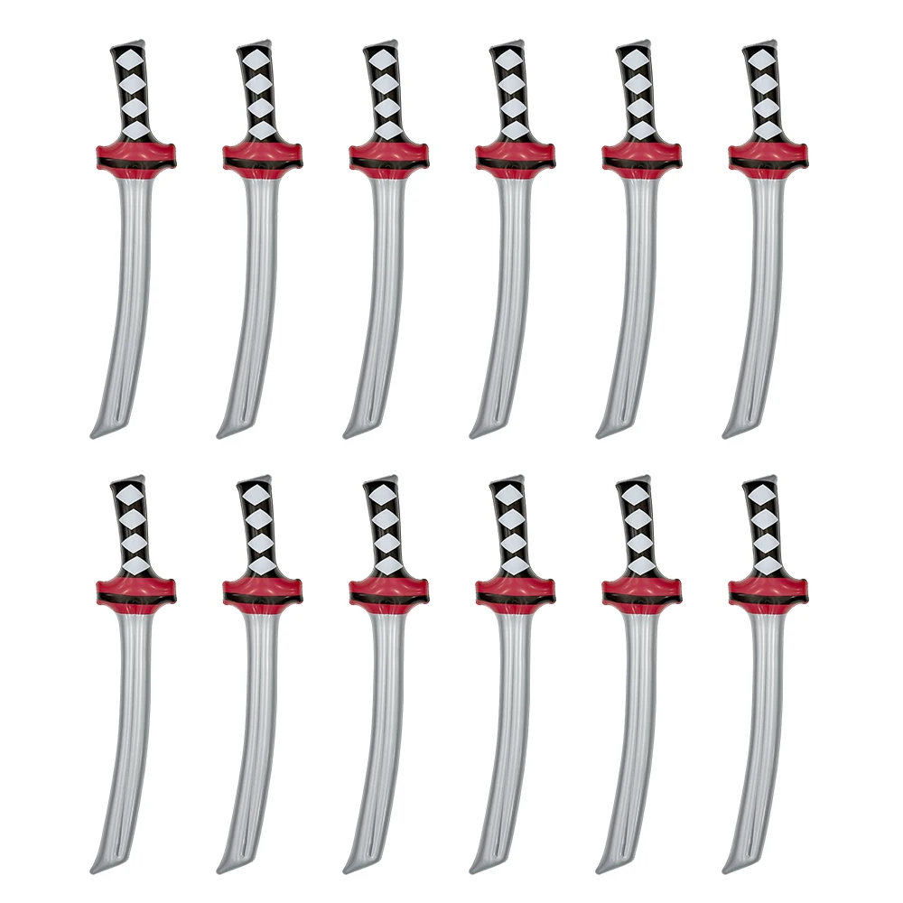 12pcs  Inflatable Sword Inflatable Knife Used for Event Theme Parties Role Playing Christmas Games Stage Props Halloween