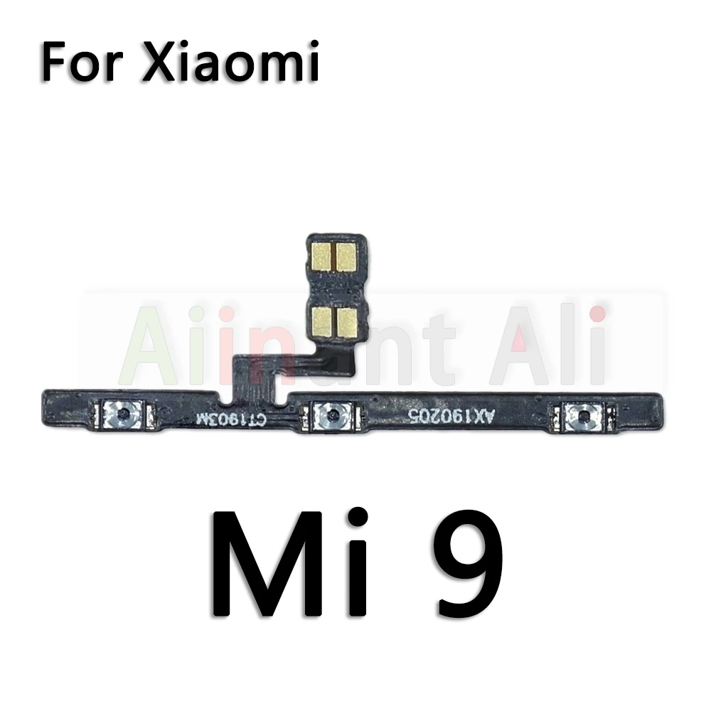 AiinAnt Button Mute key Switch On Off Volume Power Flex Cable For Xiaomi Mi 6 6X 8 8SE 9 9T 9SE SE Lite Pro Plus