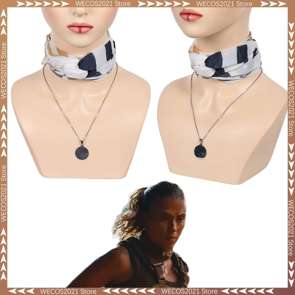 

Ожерелье World Rebirth Zora Bennett, ювелирные изделия в стиле фэнтези для косплея, костюм Юрского периода 2025, аксессуары для маскировки, женский фантазийный реквизит