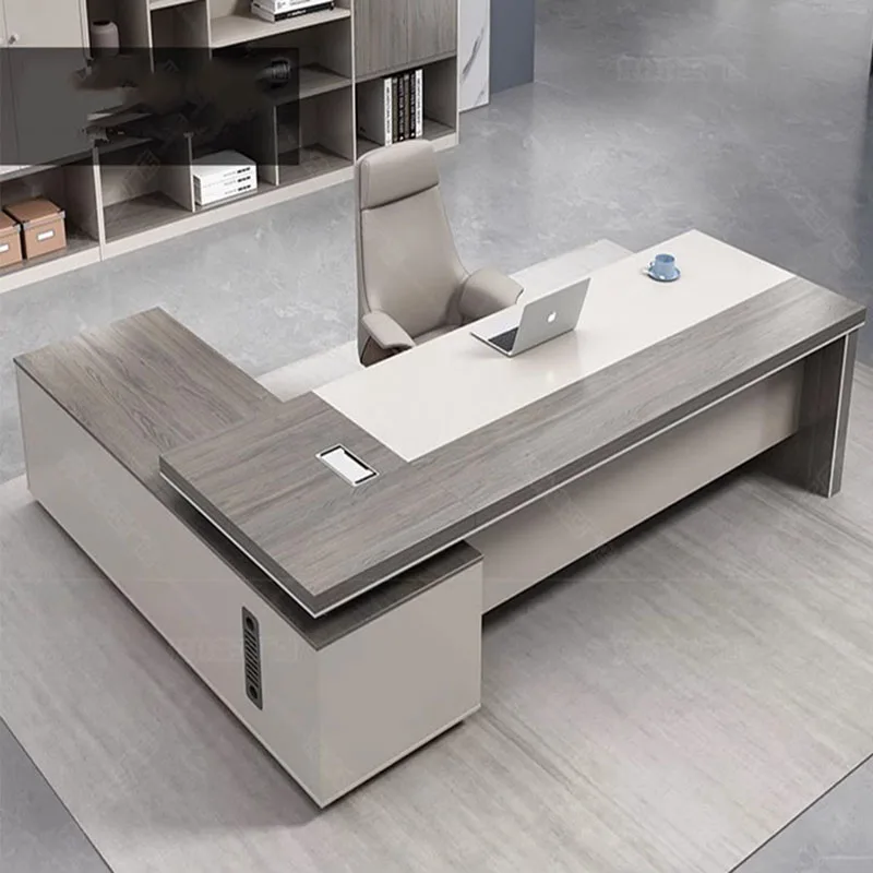 

Reception Drawers Office Desks White Student Luxury Modern Long Executive Work Desk Pc Tavolo Scrivania Ufficio Home Furniture