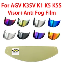 Visera para AGV K1 K1S K5S K5 K3SV Viseira Capacete UV Protection lentes para casco de moto Visera Casco Moto Anti fog film