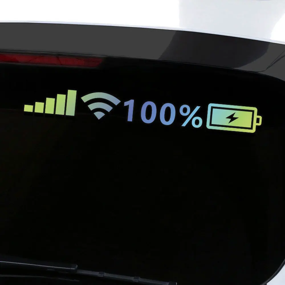 ملصقات عاكسة للسيارة ملصقات مستوى البطارية ملصق مضحك للسيارة ملصقات زخرفة لطرازات السيارات العالمية ملحقات سيارة - 6