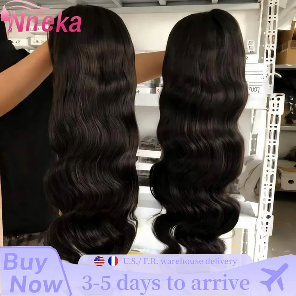 

Body Wave Human Hair Brazilian 30 32 Inch Body Wave 13x6 HD Transparent Lace Front Wig black 13x4 Lace Frontal Wigs Pre Plucked