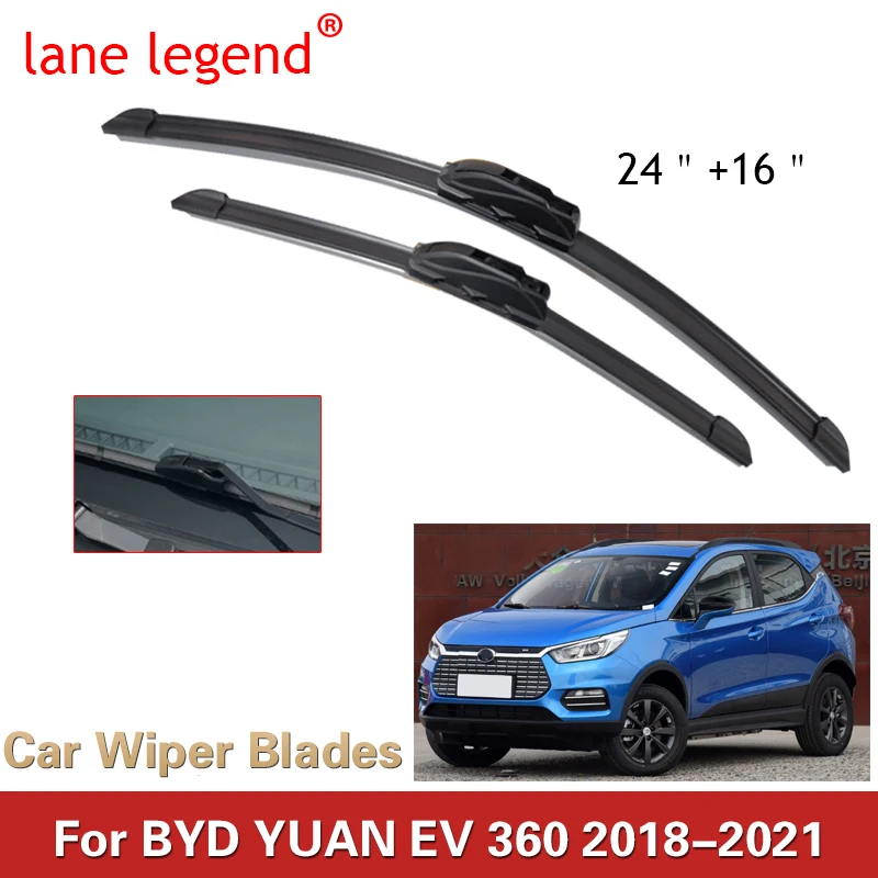 

For BYD YUAN EV 360 2018-2021 Car Accessories Wiper Rubber Windows Windshield Windscreen Cleaning Auto Replacement High Quality