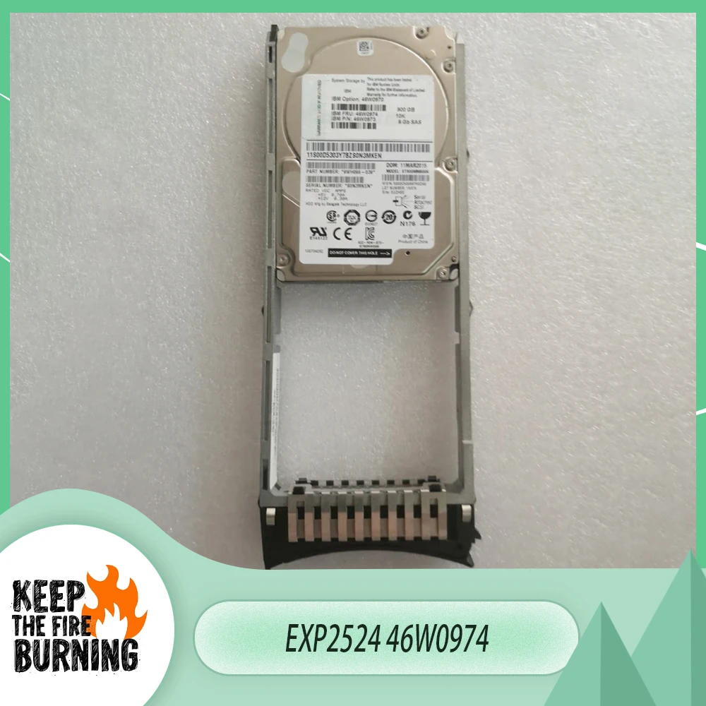 

For IBM EXP2524 2.5'' DS2500 6GB SAS FRY 46W0974 900G 10K Hard Disk