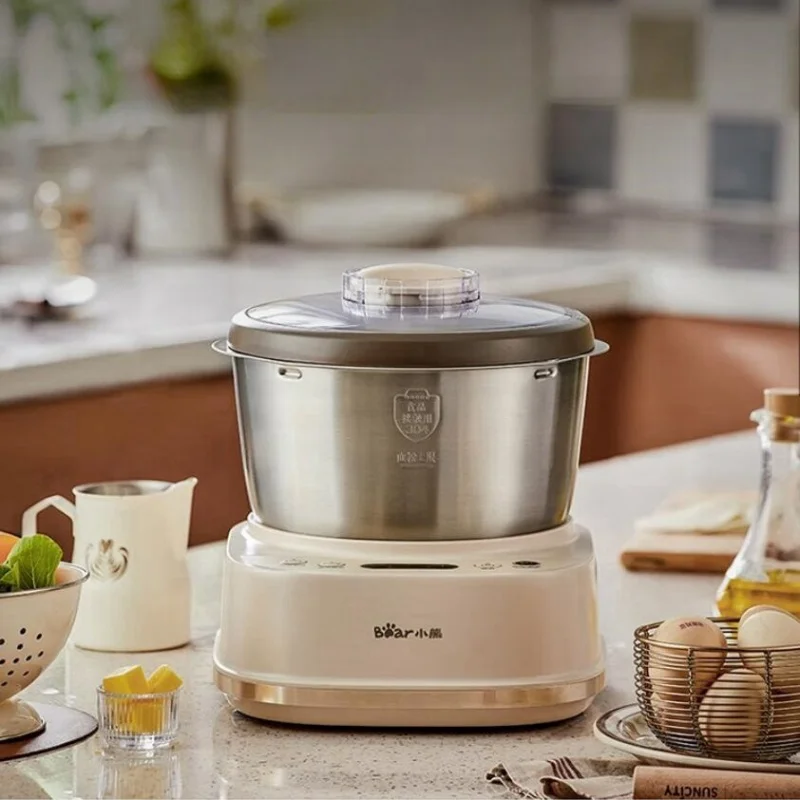 Bear 220V Mixer Home Kneader 5L Automatic Chef Machine Stirrer Mixer Microcomputer Controls Food Processor