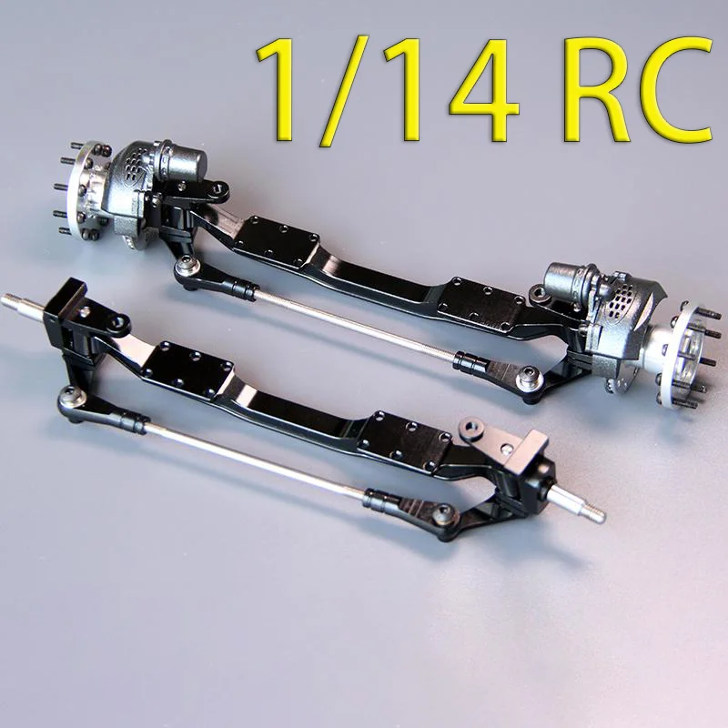 Metalowa symulacja osi przedniej bez napędu w skali 1:14 do ciężarówek RC Tamiya SCANIA 770S R620 VOLVO BENZ Arocs MAN TGX, akcesoria samochodowe