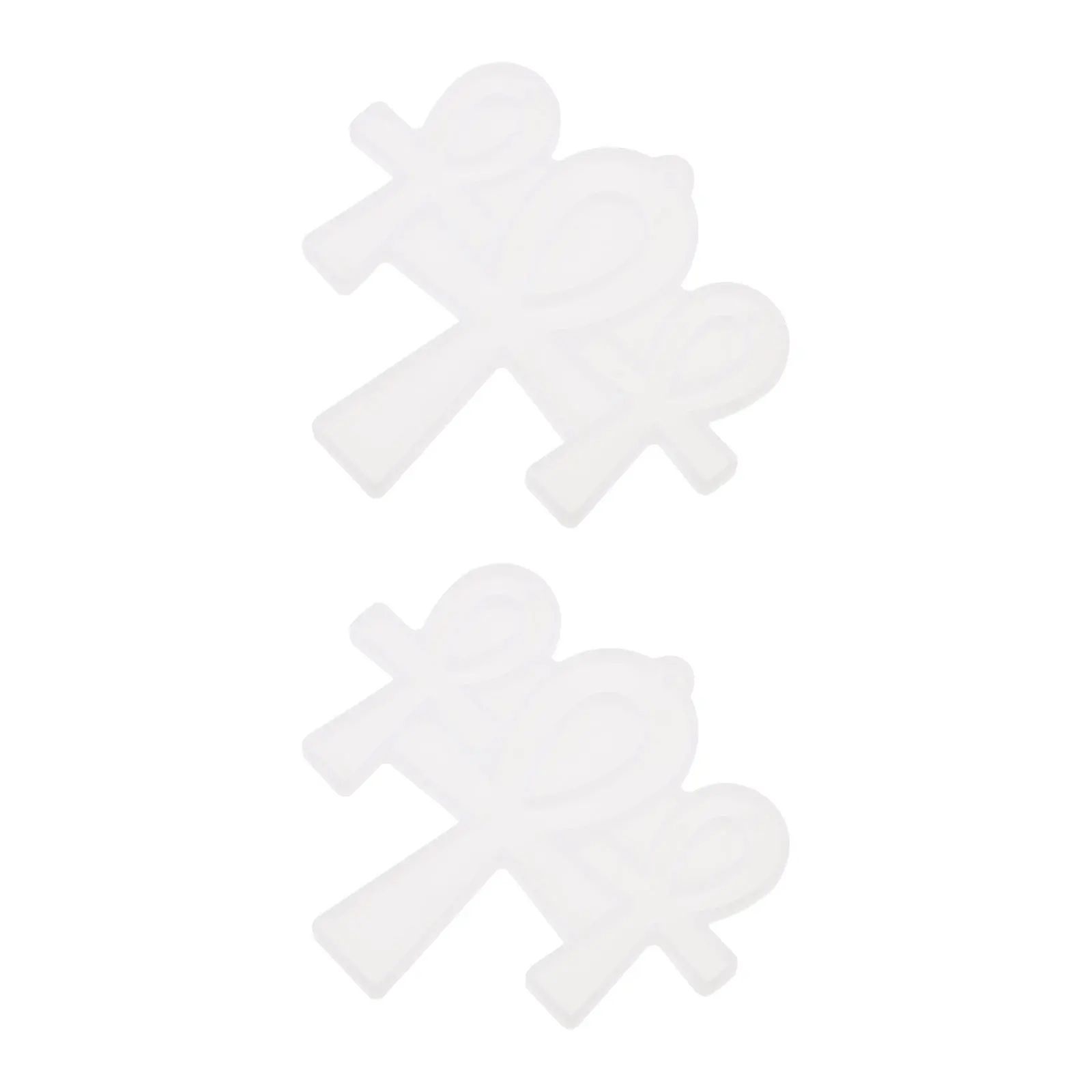 

2Pcs Cross Pendant Silicone Molds Keychain Jewelry Craft Flexible DIY Casting Mold Keychain Molds Pendant Casting Mold
